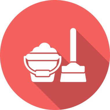 Modern temizlik simgesinin vektör illüstrasyonu