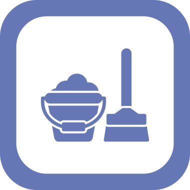 Modern temizlik simgesinin vektör illüstrasyonu