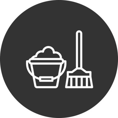 Modern temizlik simgesinin vektör illüstrasyonu