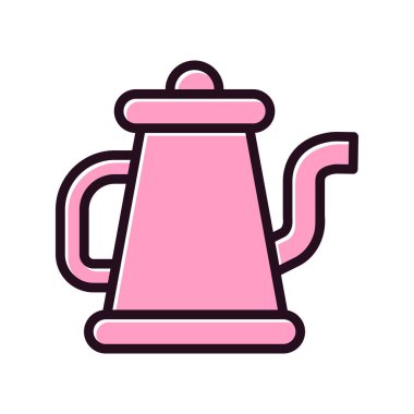 Kahve ısıtıcısı vektör simgesi  