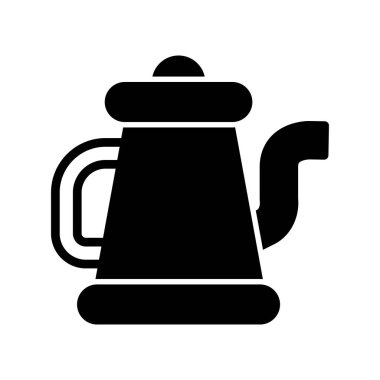 Kahve ısıtıcısı vektör simgesi  