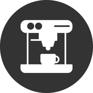 Kahve Yapıcı Vektör Satırı Simgesi