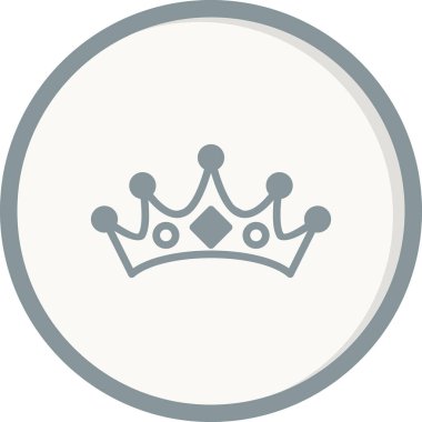 taç simgesi vektör illüstrasyonu