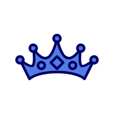 taç simgesi vektör illüstrasyonu