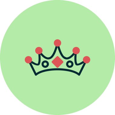 taç simgesi vektör illüstrasyonu