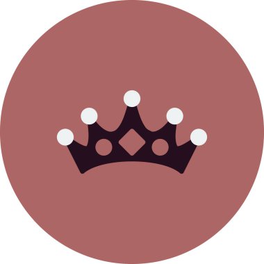 taç simgesi vektör illüstrasyonu