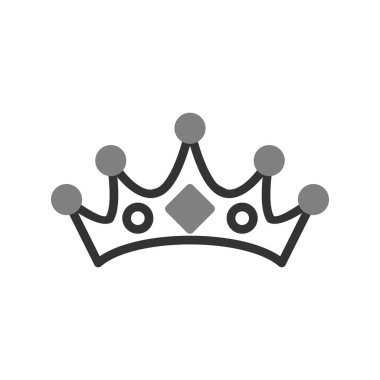 taç simgesi vektör illüstrasyonu