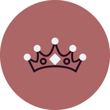 taç simgesi vektör illüstrasyonu