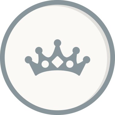 taç simgesi vektör çizimi