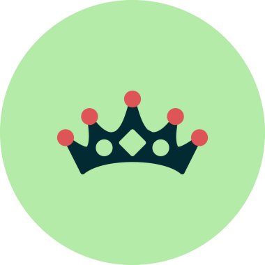 taç simgesi vektör çizimi