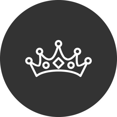 taç simgesi vektör çizimi