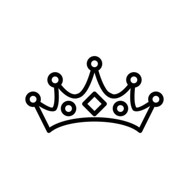 taç simgesi vektör çizimi