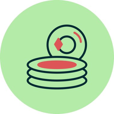 Tabak modern simgesinin vektör illüstrasyonu