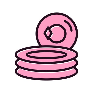 Tabak modern simgesinin vektör illüstrasyonu