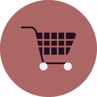 Alışveriş arabası vektör resimleme simgesi