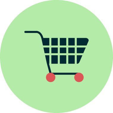 Alışveriş arabası vektör resimleme simgesi