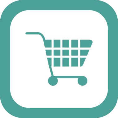 Alışveriş arabası vektör resimleme simgesi