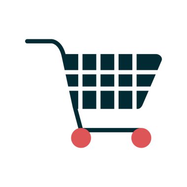shopping cart vector illustration icon