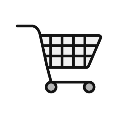 shopping cart vector illustration icon