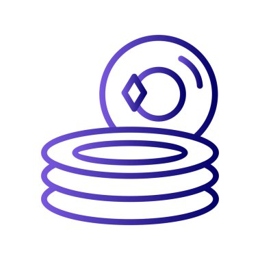 Madeni para ikonu vektörü. İnce çizgi işareti. izole edilmiş sınır sembolü çizimi