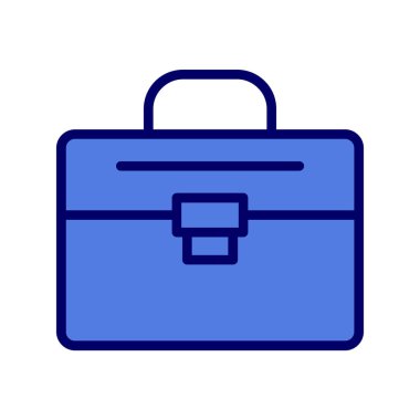 bavul ikonu vektör illüstrasyonu