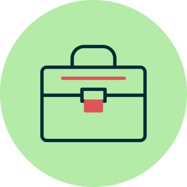 bavul ikonu vektör illüstrasyonu