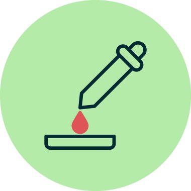 pipette simgesi vektör illüstrasyon grafik tasarımı