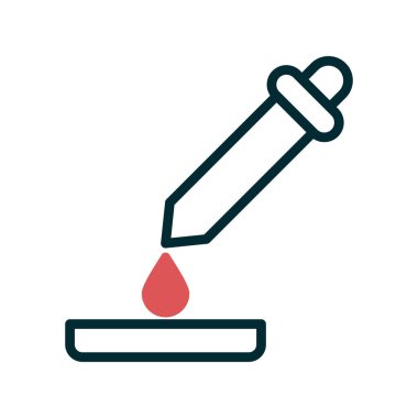 pipette simgesi vektör illüstrasyon grafik tasarımı