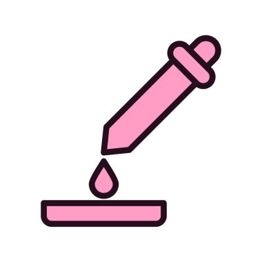 pipette simgesi vektör illüstrasyon grafik tasarımı