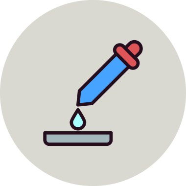 pipette simgesi vektör illüstrasyon grafik tasarımı