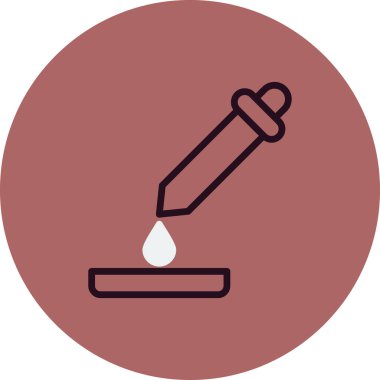 pipette simgesi vektör illüstrasyon grafik tasarımı