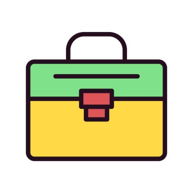 Çanta. Web simgesi basit tasarım