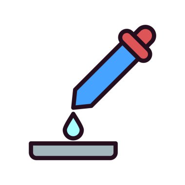 pipette simgesi vektör illüstrasyon grafik tasarımı
