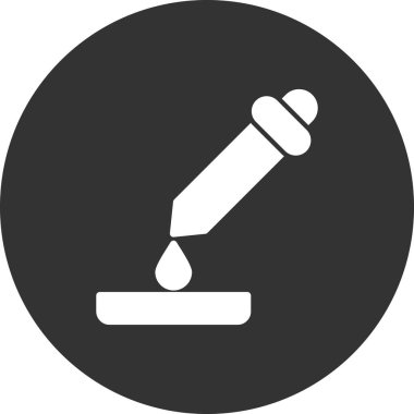 pipette simgesi vektör illüstrasyon grafik tasarımı