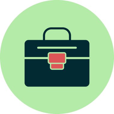 Çanta. Web simgesi basit tasarım