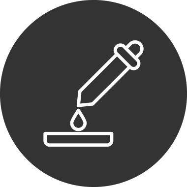 pipette simgesi vektör illüstrasyon grafik tasarımı
