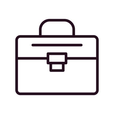 bavul ikonu vektör illüstrasyonu