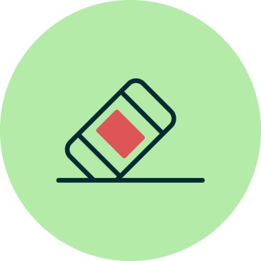 Basit silgi simgesi vektör sembolü