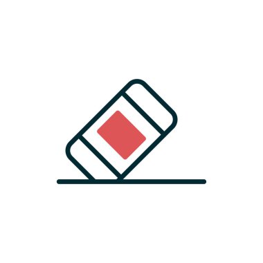 Basit silgi simgesi vektör sembolü