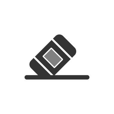 Basit silgi simgesi vektör sembolü