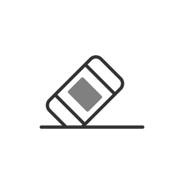 Basit silgi simgesi vektör sembolü