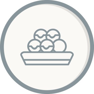 Yemek. Web simgesi basit tasarım