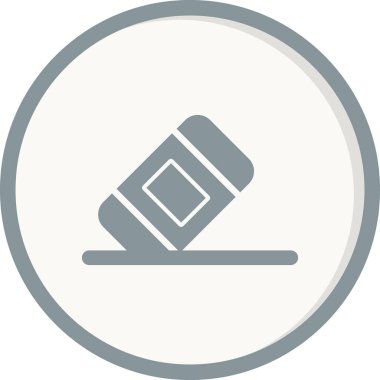 Basit silgi simgesi vektör sembolü