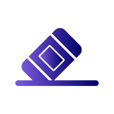 Basit silgi simgesi vektör sembolü