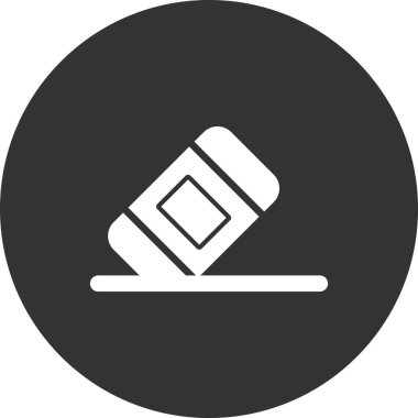 Basit silgi simgesi vektör sembolü