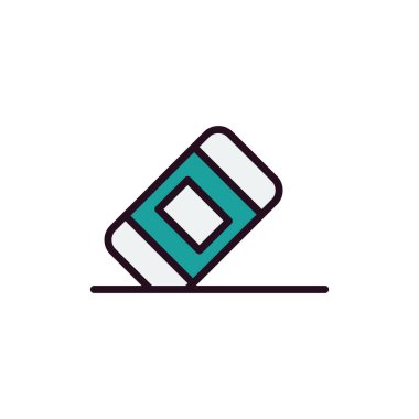 Basit silgi simgesi vektör sembolü