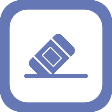 Basit silgi simgesi vektör sembolü