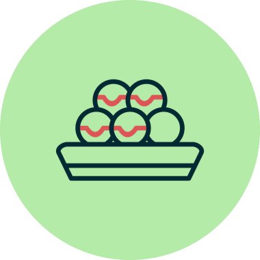 Gıda simgesinin vektör illüstrasyonu