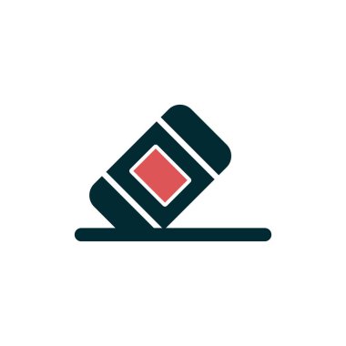 Basit silgi simgesi vektör sembolü