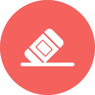 Basit silgi simgesi vektör sembolü